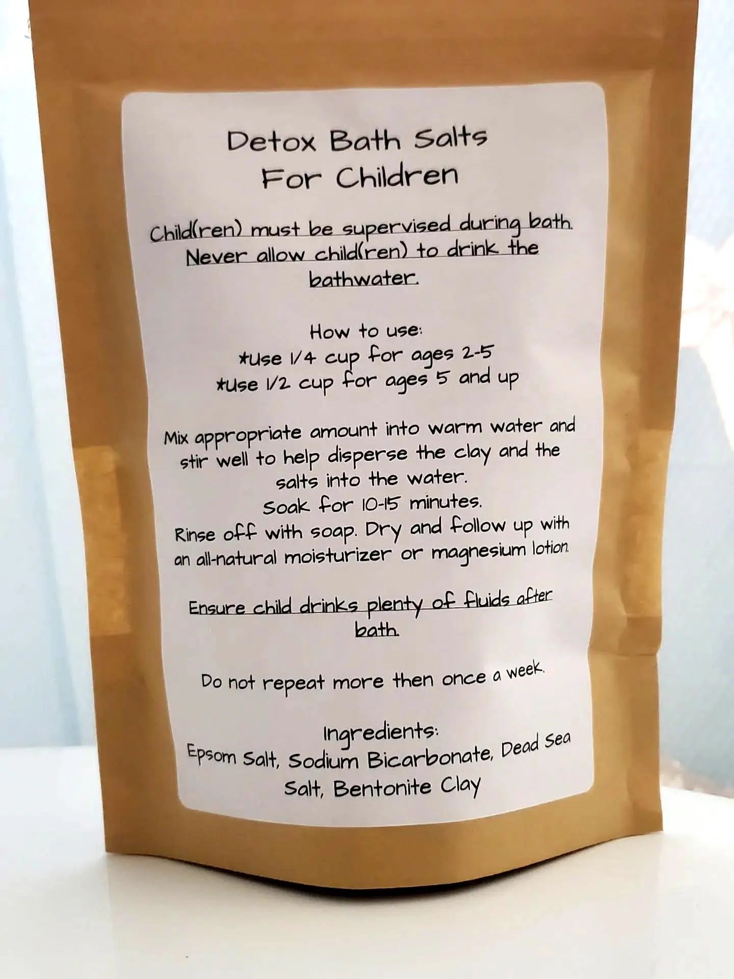 Detox Bath Salts For Children | Magnesium | Detoxifier | Minerals